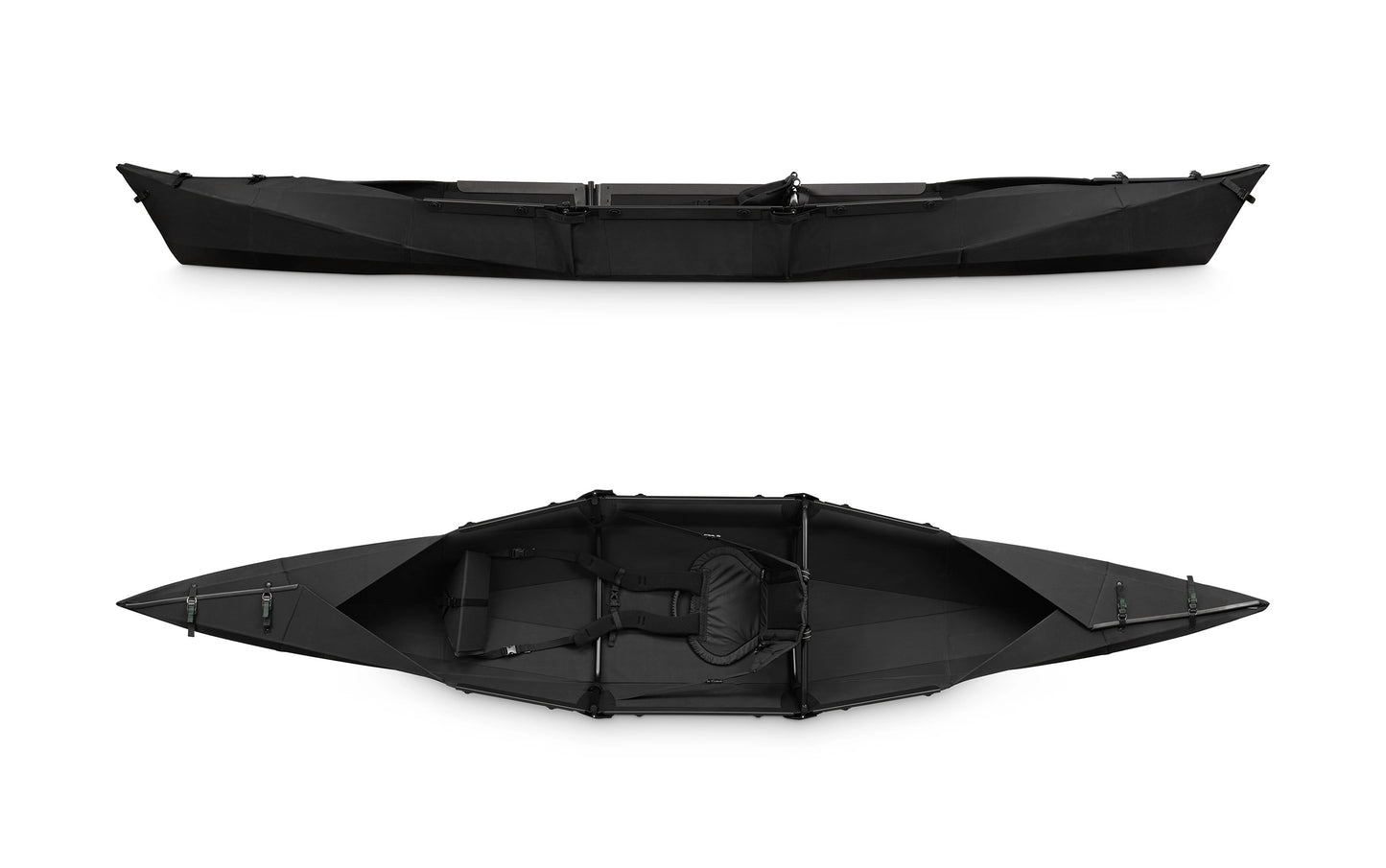 Folding kayak VIK 3.8 black/green